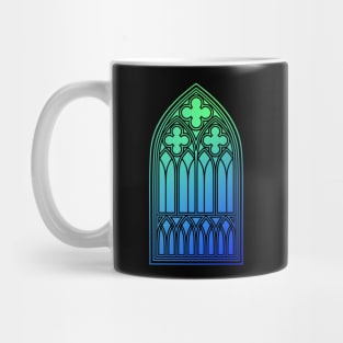 Gothic Window Green Mug